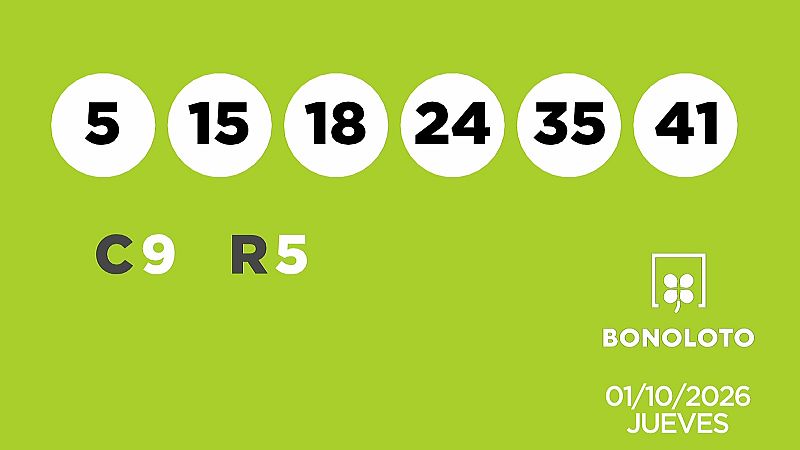 Sorteo de la Lotería Bonoloto del 01/10/2026 - Ver ahora