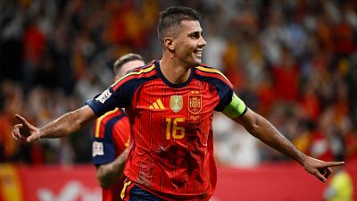 Gol de Rodri en el minuto 35 del España - Chequia (2-0) | Nations League