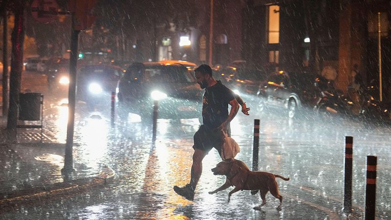 Lluvias en Barcelona