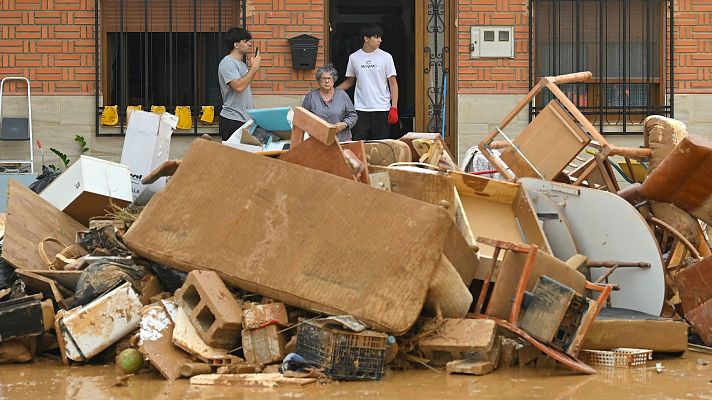 Telediario Fin de Semana - Madrigueras trata de recuperar la normalidad tras la riada