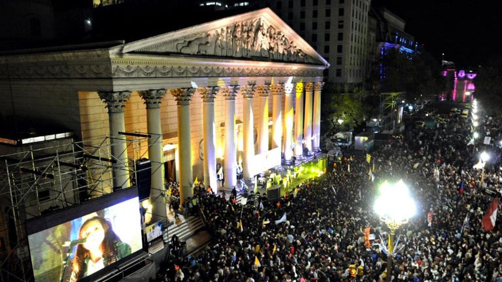 Vigilia en Argentina antes de la misa de inicio del papado de Francisco