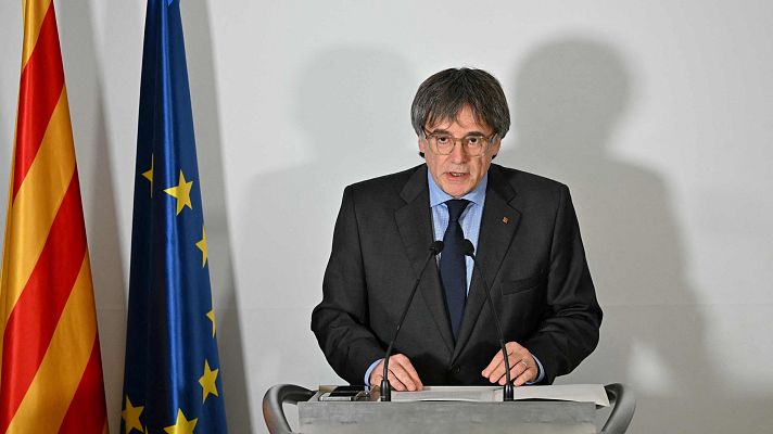 Telediario 2 - Puigdemont cree que el aval del TC a la amnistía es "la derrota de los poderes españoles que impidieron su aplicación"
