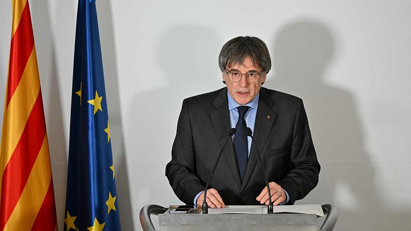 El presidente de Junts, Carles Puigdemont, realiza una declaración institucional tras la decisión del TC sobre la amnistía.