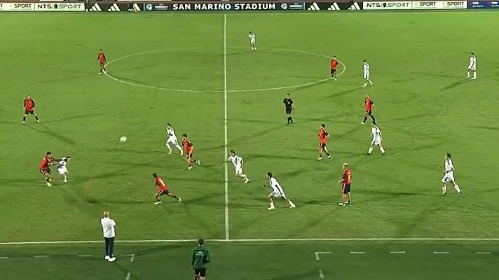 Fútbol - Clasificación Campeonato de Europa Sub-21. Resumen 9ª jornada: San Marino - España