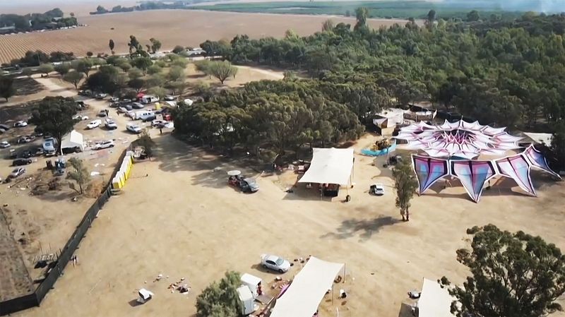 Hamás ataca un festival de música en Israel
