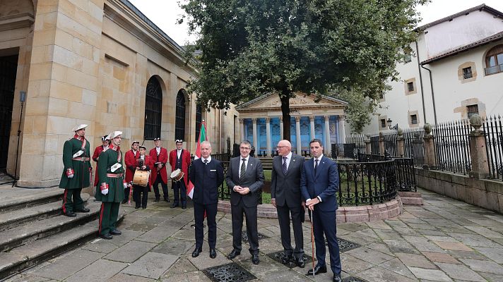 Telenorte - País Vasco - Homenaje en Gernika al lehendakari Agirre y al primer Gobierno Vasco en su 90 aniversario