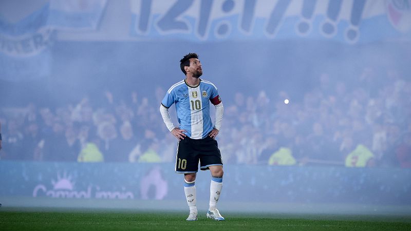 Messi, en su partido de despedida de la selección argentina