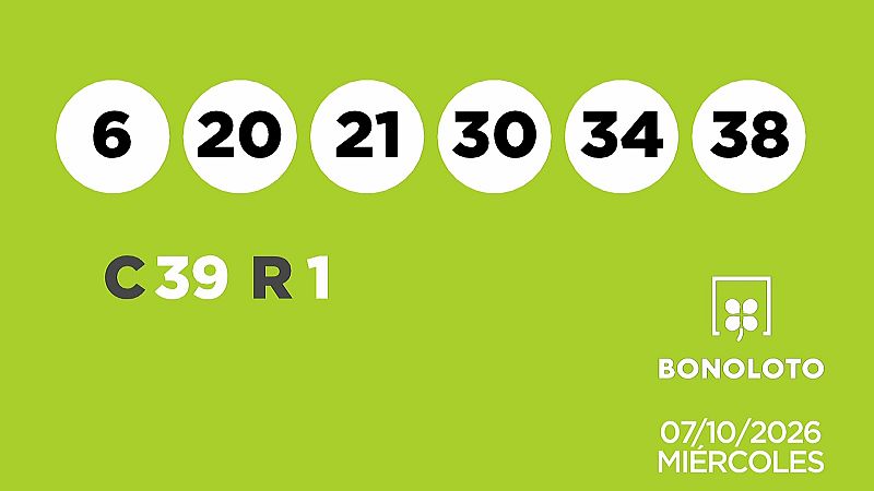 Sorteo de la Lotería Bonoloto del 07/10/2026 - Ver ahora