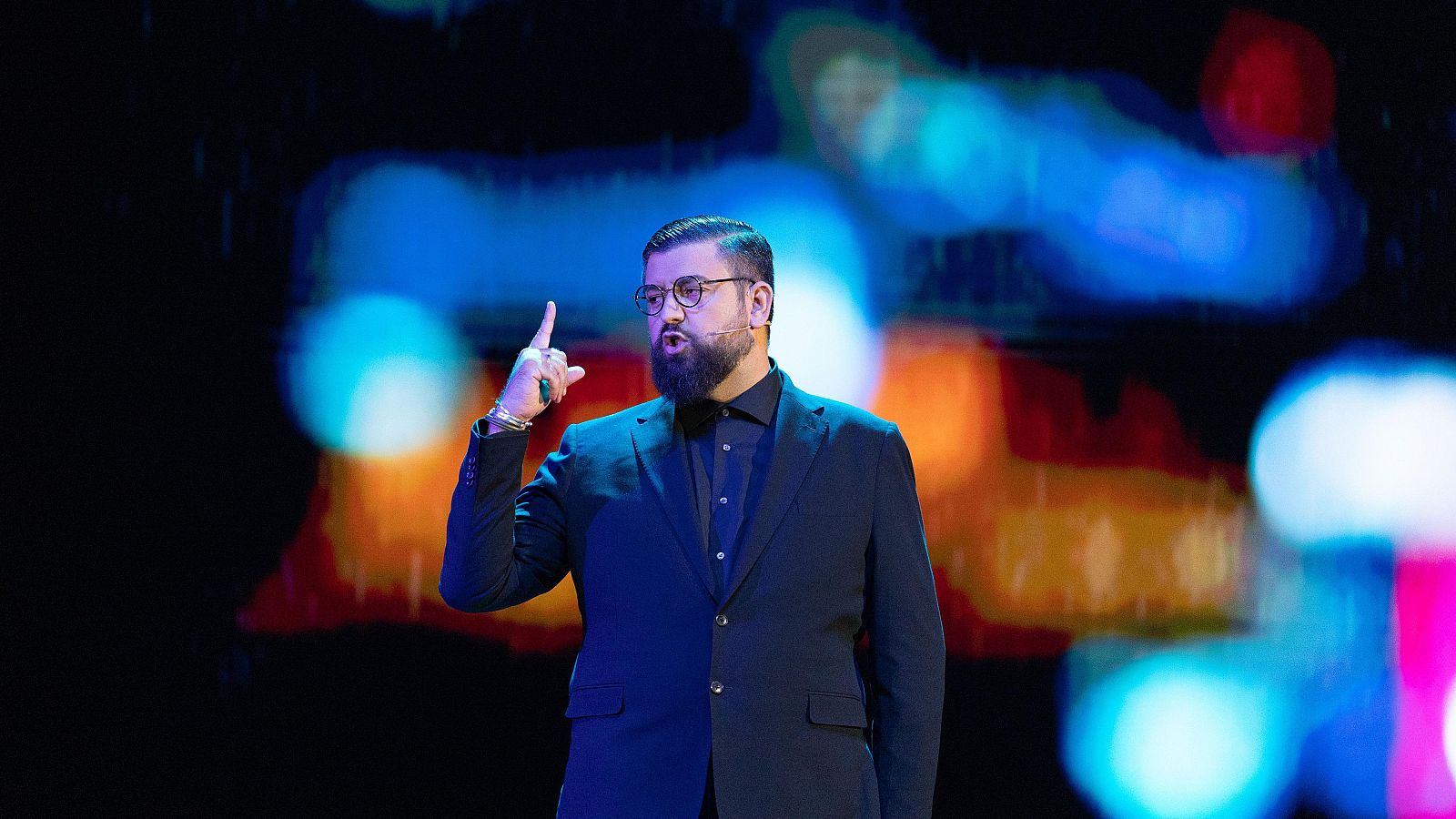 Manu Sánchez, durante su monólogo en 'El perro andaluz'