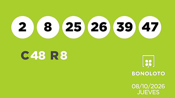 SELAE - Sorteo de la Lotería Bonoloto del 08/10/2026