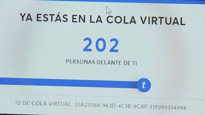 Imagen de una posición asignada en una cola virtual