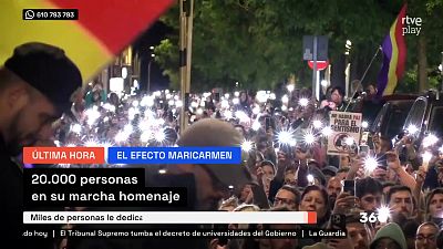 20.000 personas marchan en homenaje a Maricarmen