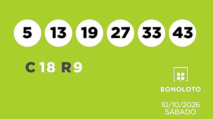 SELAE - Sorteo de la Lotería Bonoloto del 10/10/2026