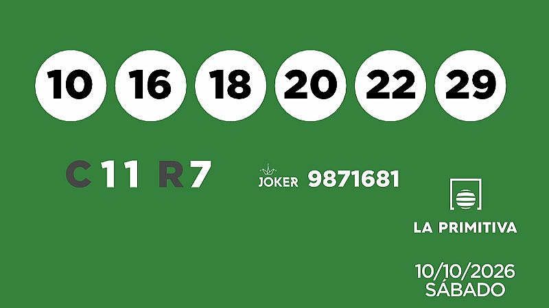 Sorteo de la Lotería Primitiva y Joker del 10/10/2026 - Ver ahora