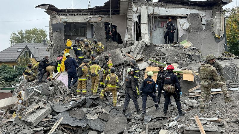 Daños en Zaporiya tras los ataques