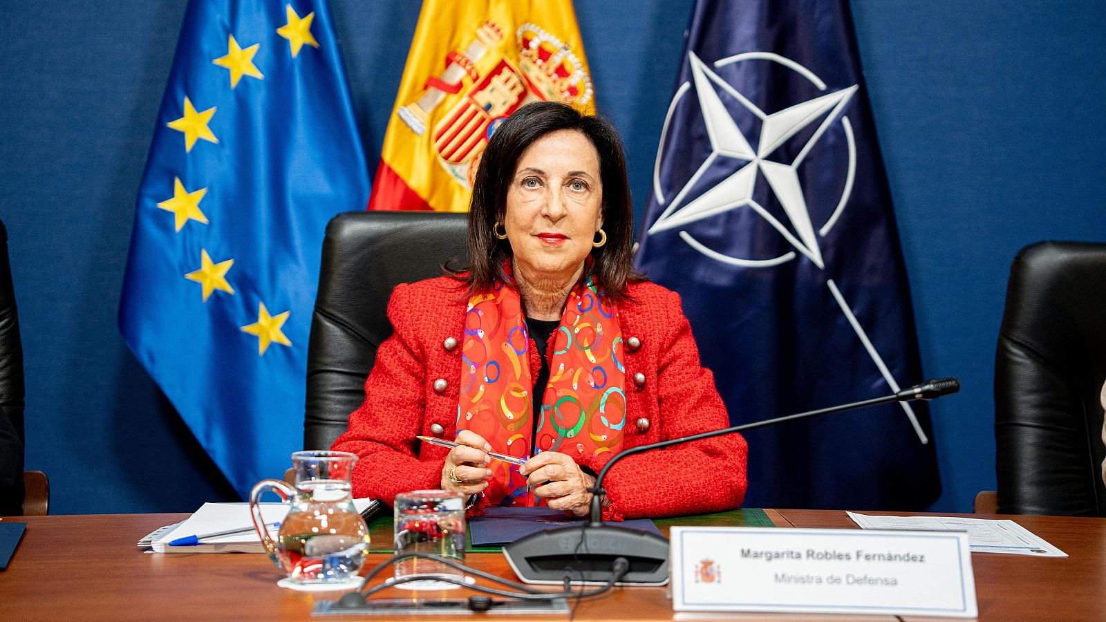Robles reivindica a Ceuta y Melilla como "españolísimas" en su videoconferencia con militares desplegados en el exterior