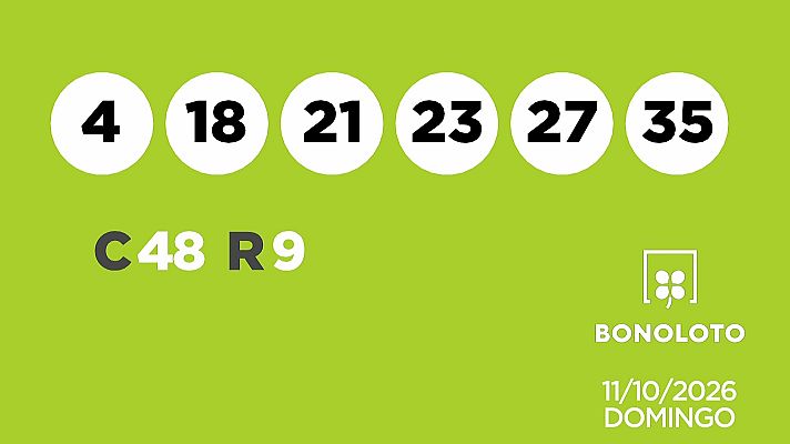 SELAE - Sorteo de la Lotería Bonoloto del 11/10/2026