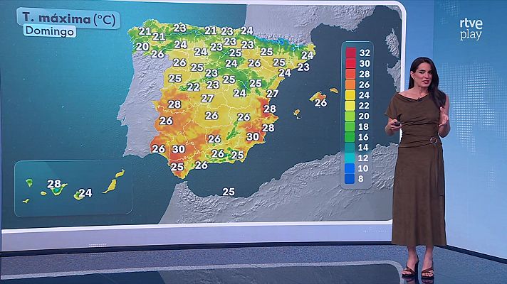 El tiempo - Las temperaturas máximas subirán en general