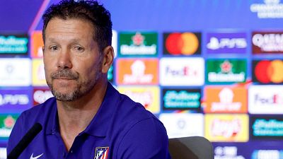Diego Simeone: "Esperemos que Juli�n pueda seguir creciendo y llegue a ser el que queremos ver"