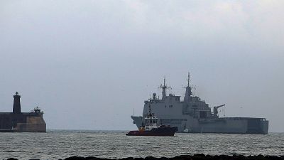 Buques de guerra marroquíes entraron en aguas de Ceuta coincidiendo con la llegada masiva de inmigrantes