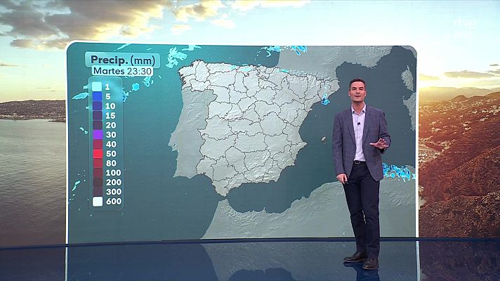 El tiempo - Probables chubascos localmente fuertes en Menorca y Mallorca