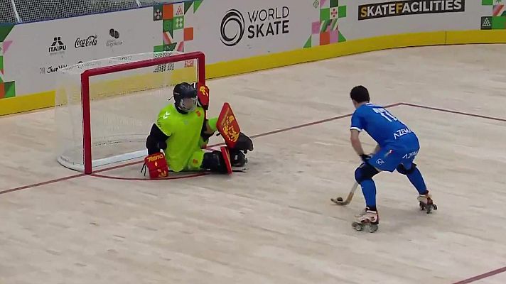 Hockey sobre patines - Campeonato del Mundo Masculino. 1ª fase: España - Italia