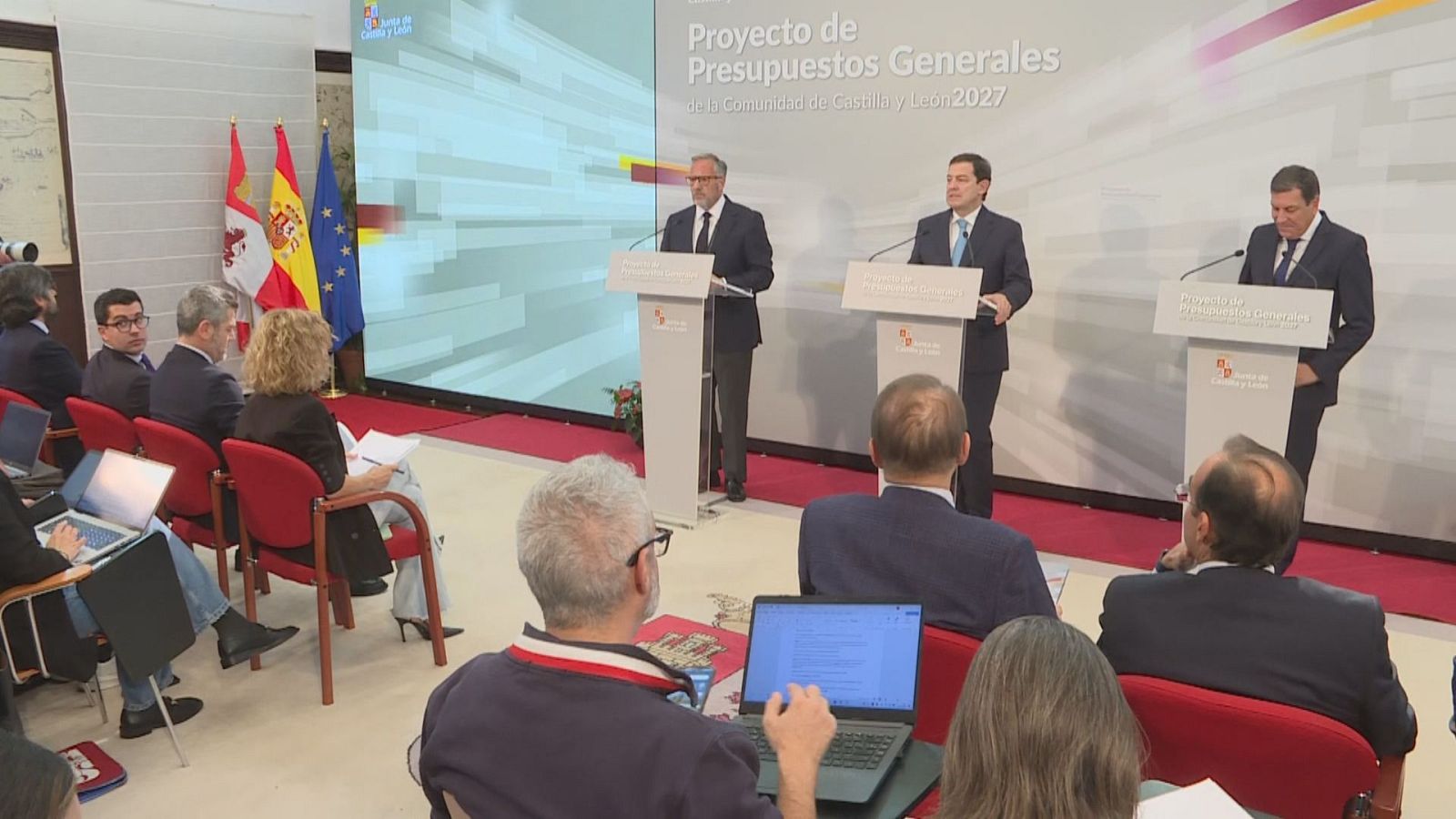Detalle de la presentación del proyecto de presupuestos de Castilla y León