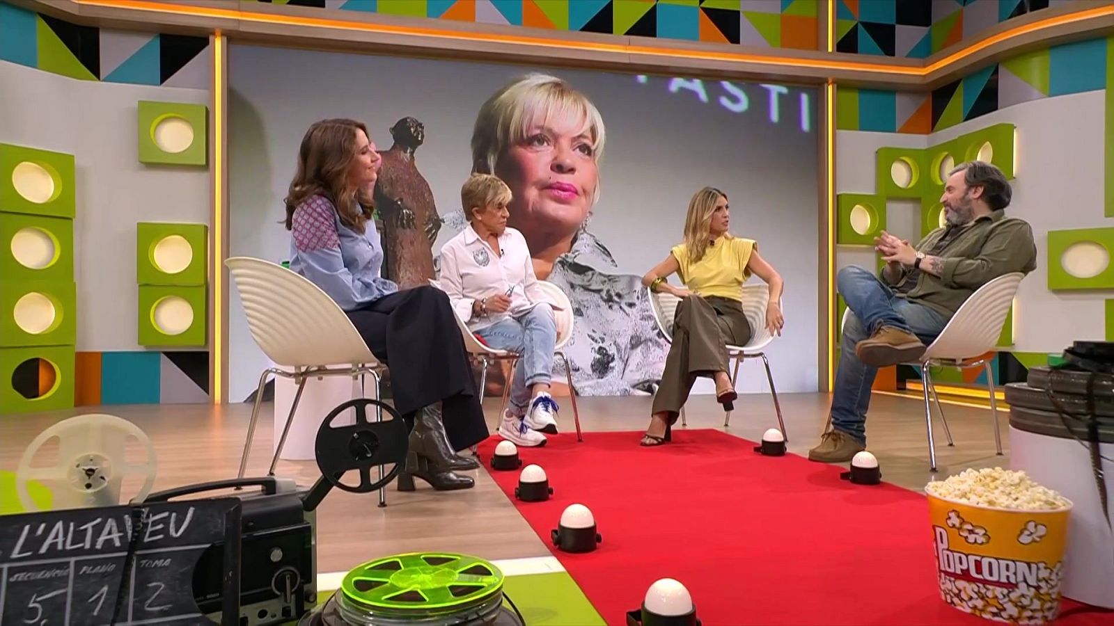 Anna Fortuny, Chelo García-Cortés, Danae Boronat i el crític de cinema Toni Garcia Ramon a 'l'Altaveu'.