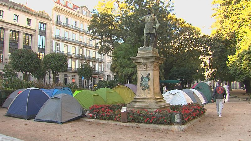 Vigo súmase ás acampadas polo dereito á vivenda