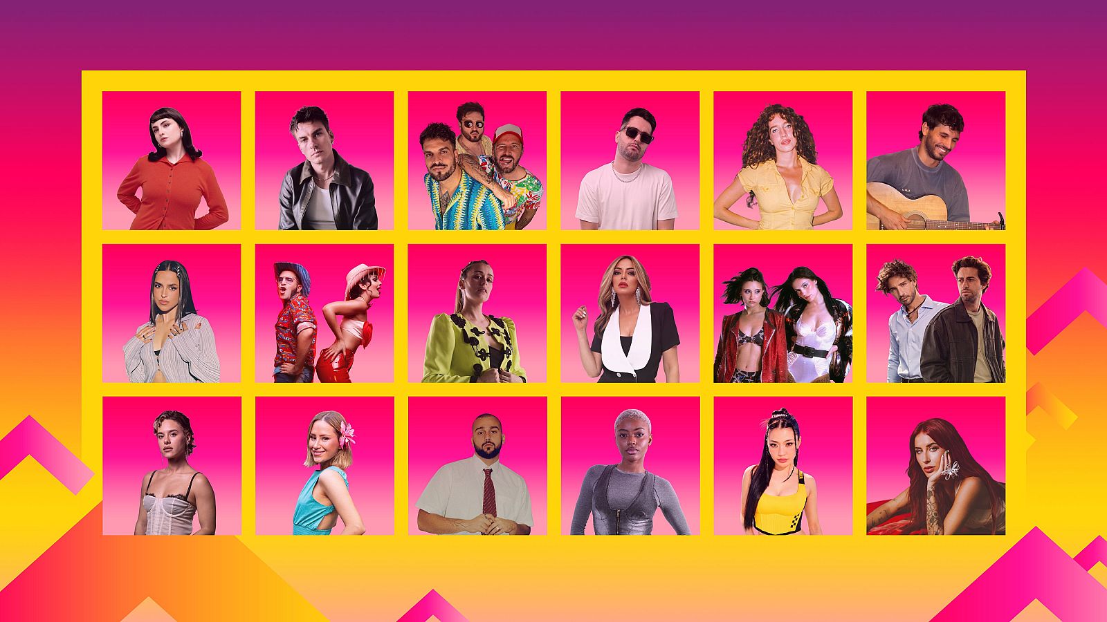 Conoce a los 18 concursantes del Benidorm Fest 2027