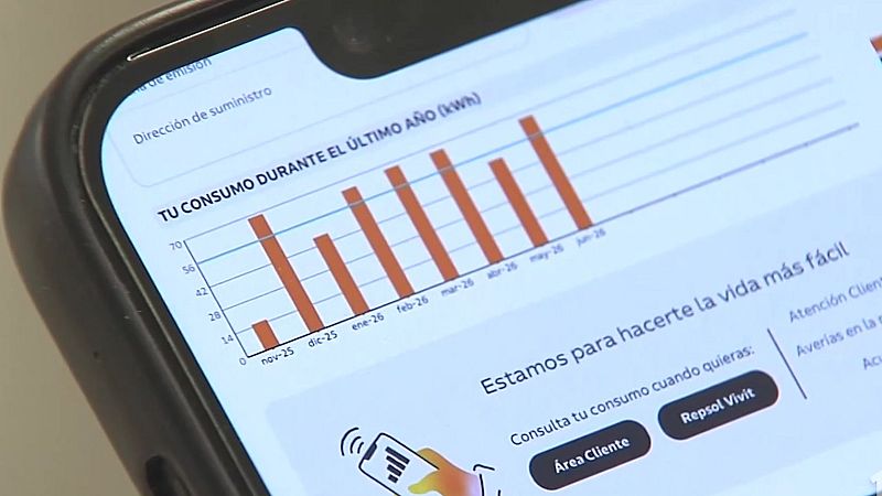 Pantalla de móvil en el que se pueden comprobar datos económicos.