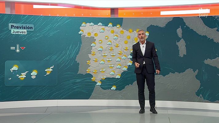 El tiempo - Posibles chubascos localmente fuertes en litorales del sureste peninsular