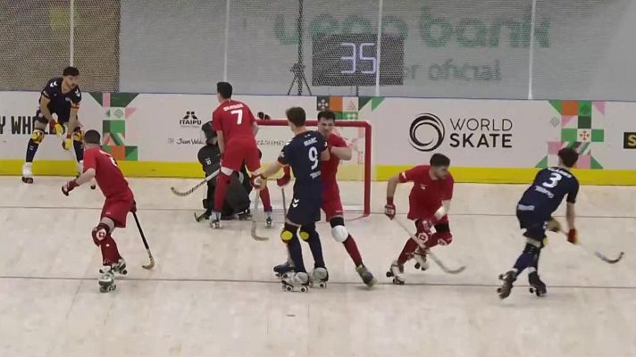 Hockey sobre patines - Campeonato del Mundo Masculino. 1ª fase: España - Suiza