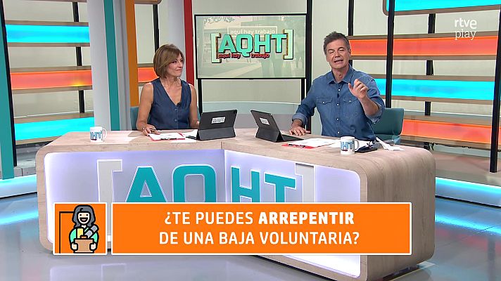 Aquí hay trabajo - Arrepentirse de una baja voluntaria