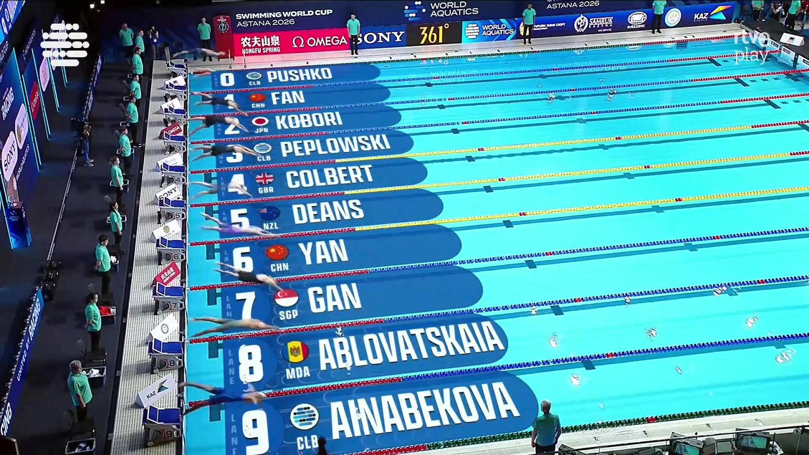 NATACIÓN - Copa del Mundo. Sesión Vespertina Astaná (Kazakhstán) 161026 ptr