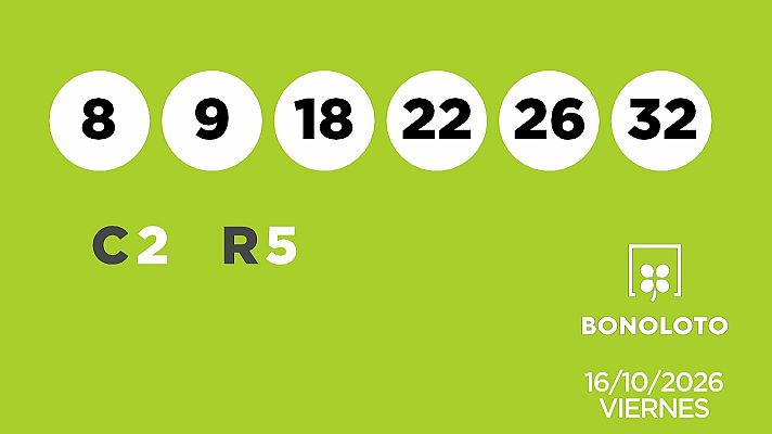 SELAE - Sorteo de la Lotería Bonoloto y Euromillones del 16/10/2026