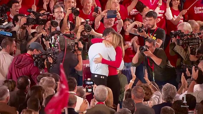 L'Informatiu - Sánchez converteix el Comité Federal del PSOE en un acte de suport a la seva dona