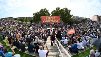 Ada Colau, en la presentaci�n del Frente Amplio: "Si alguien no se quiere sentar a una mesa, no se le puede obligar"