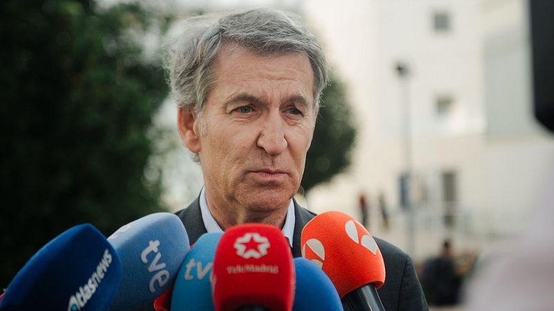El presidente del Partido Popular, Alberto N��ez Feij�o