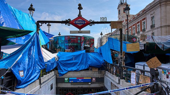 Telediario Fin de Semana - La estación de Sol del metro de Madrid sigue cerrada