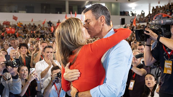 Sánchez mete a Begoña Gómez en campaña con llamadas a la movilización y avisa a PP y Vox: \"Las pensiones no se tocan\"