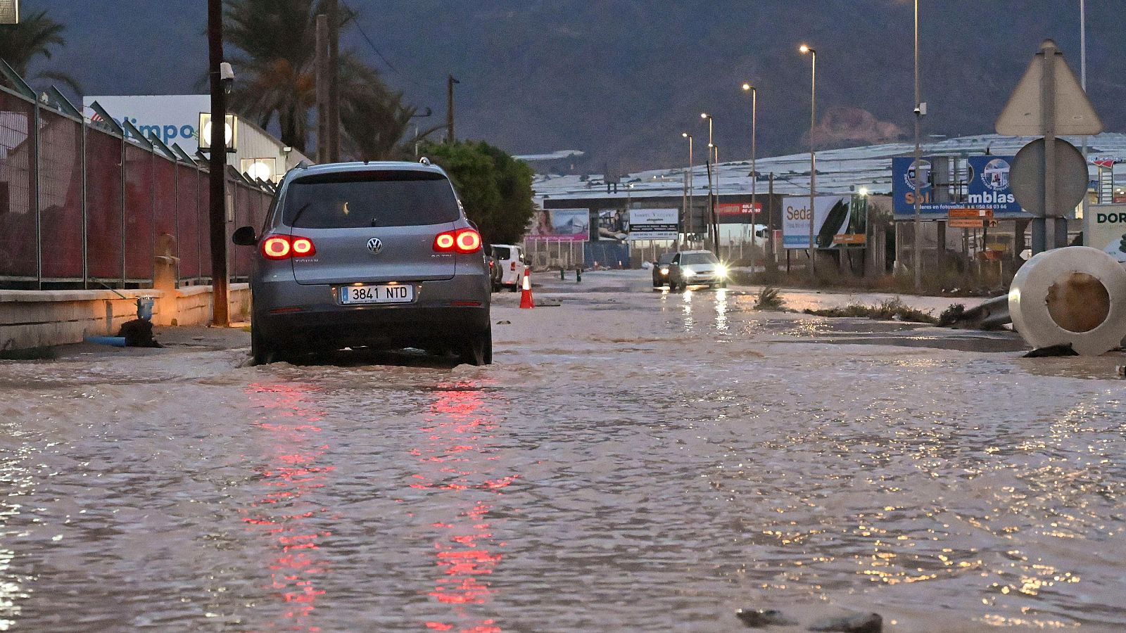 Los efectos de la dana Adam en Almería