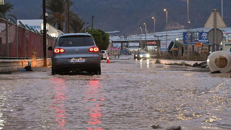 Los efectos de la dana Adam en Almería