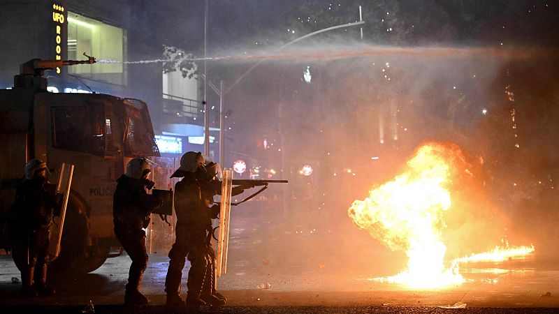 Protestas en Tirana, Albania