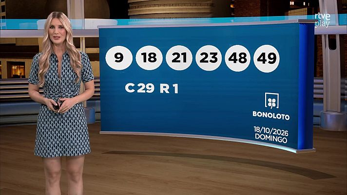 Loterías - Sorteo de la Bonoloto y El Gordo de la Primitiva del 18/10/2026