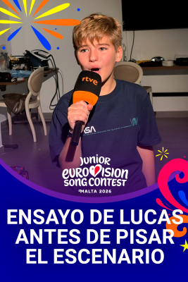 Eurovisión Junior - Último ensayo de Lucas Paulano antes de subirse al escenario de Eurovisión Junior 2026
