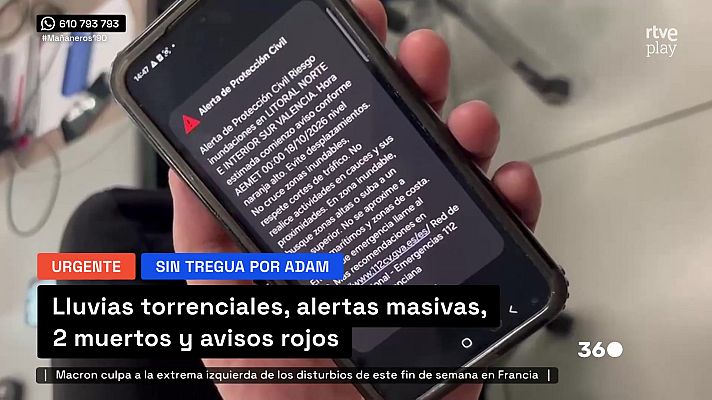 Mañaneros 360 - La DANA Adam golpea España