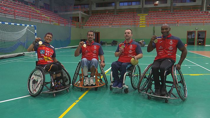 Telexornal - Galicia - O equipo galego de balonmán adaptado conquista ‘ouros’ coa Selección