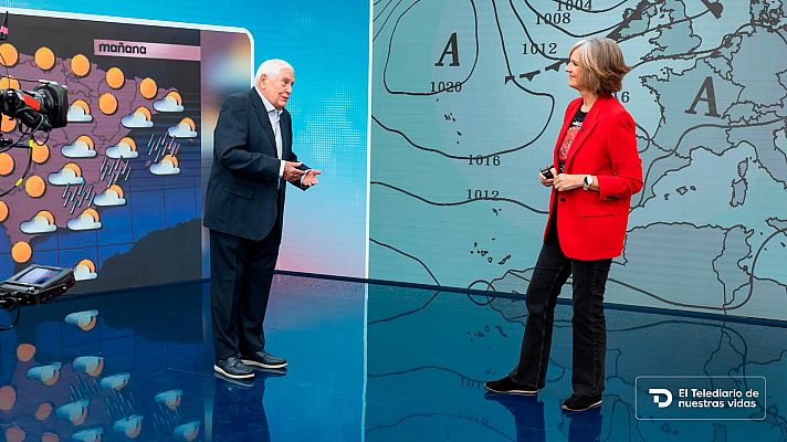 Telediario 2 - Del mapa de 'los huevos fritos' al cambio climático: así ha cambiado la información meteorológica en estos últimos 70 años