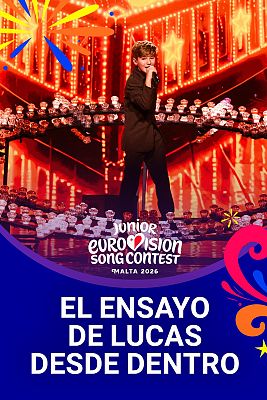 Eurovisión Junior - Así ha sido el primer ensayo de Lucas Paulano en Eurovisión Junior 2026: ¡desde dentro!